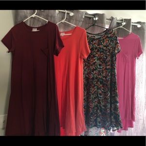Lot of 4 Lularoe Carlys